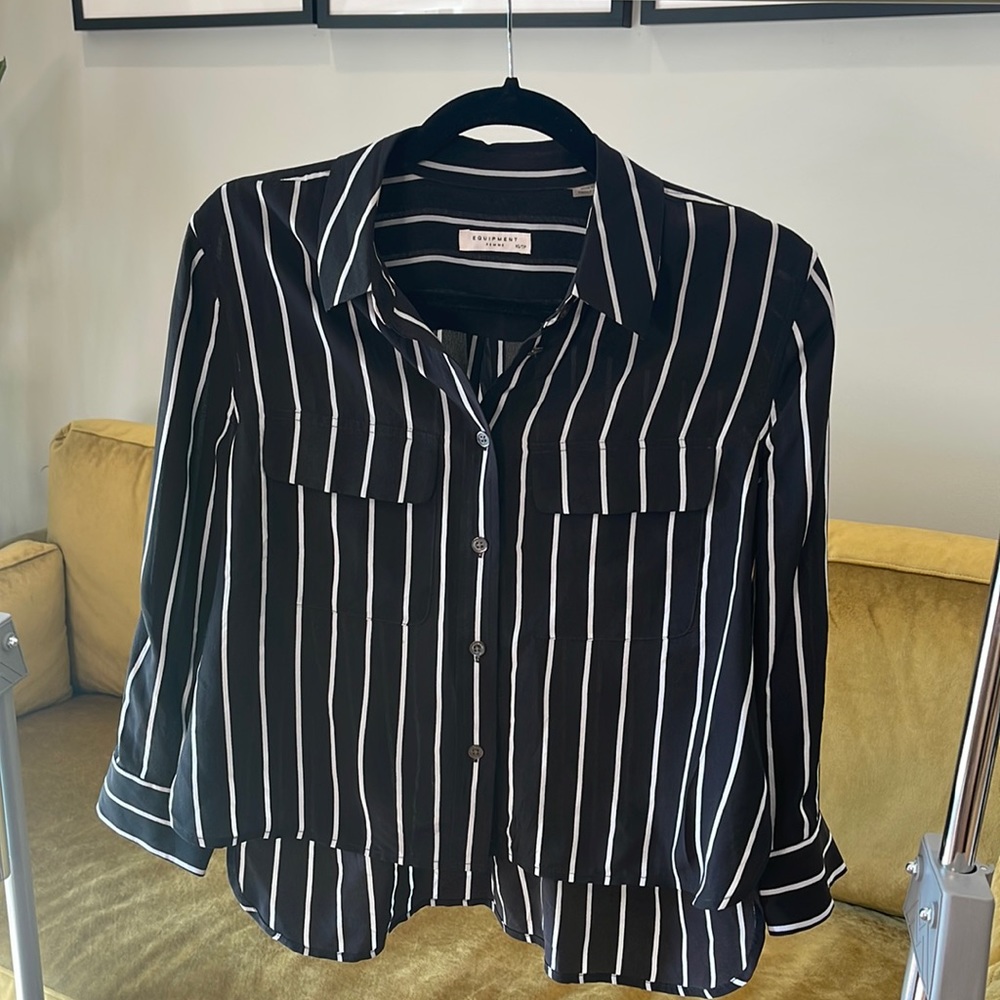 EQUIPMENT 100% real silk blouse - ultimate chic French girl style!